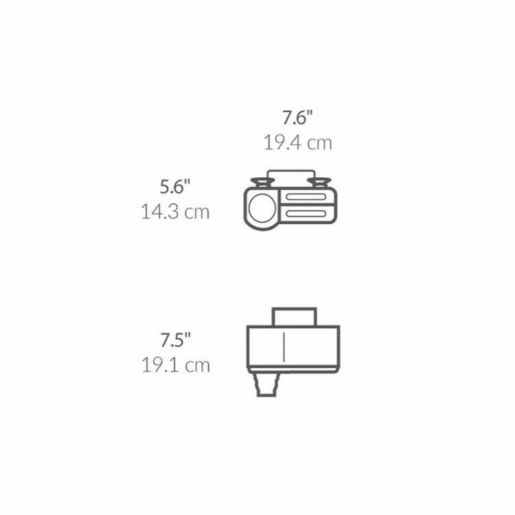 Simplehuman sink caddy brushed steel (British brand)