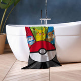 Pokémon action beach towel multicoloured (British brand)