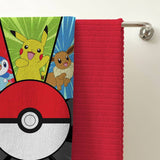 Pokémon action beach towel multicoloured (British brand)