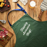 Home Flipping Awesome green chef apron, imported from the UK