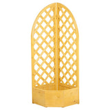 Mcgregor corner wooden garden planter with lattice, British brand
