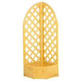 Mcgregor corner wooden garden planter with lattice, British brand