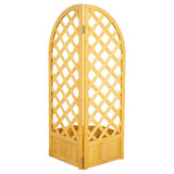 Mcgregor corner wooden garden planter with lattice, British brand