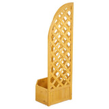 Mcgregor corner wooden garden planter with lattice, British brand