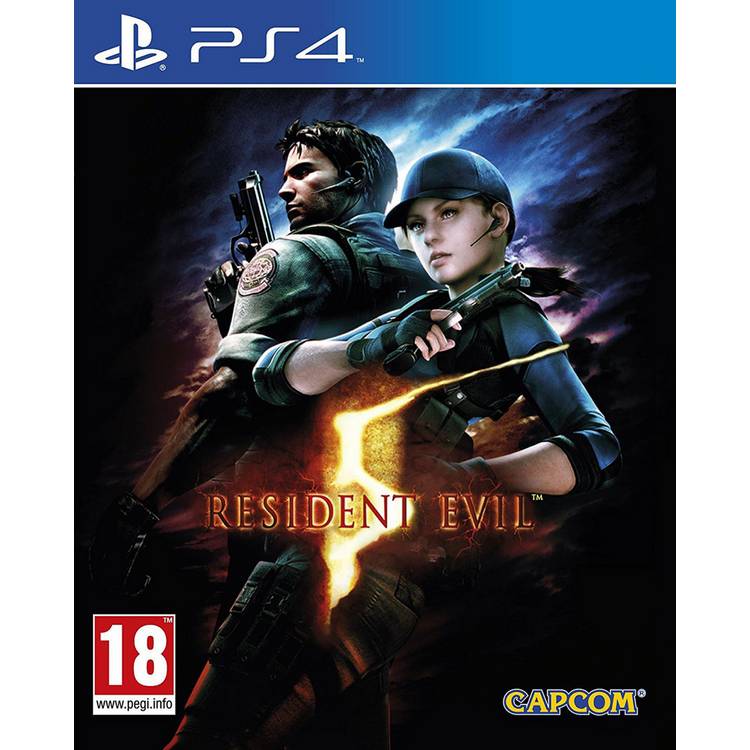 Capcom Resident Evil 5 PS4 video game disc UK version