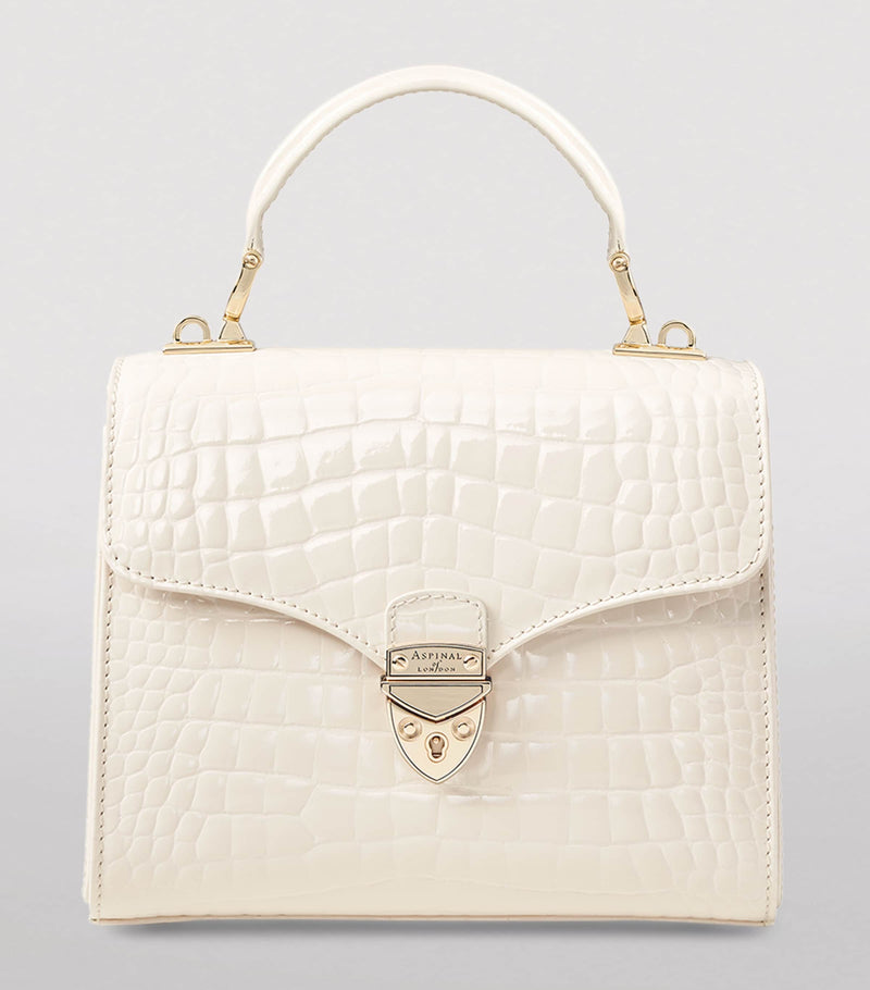 Aspinal of London Midi Mayfair Top-Handle Bag, imported from the UK