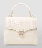 Aspinal of London Midi Mayfair Top-Handle Bag, imported from the UK