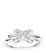 Harrods Chaumet Jeux de Liens White Gold and Diamond Ring- Buy online at McGrocer