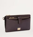 Dolce&Gabbana grained leather card holder with logo plaque, UK version