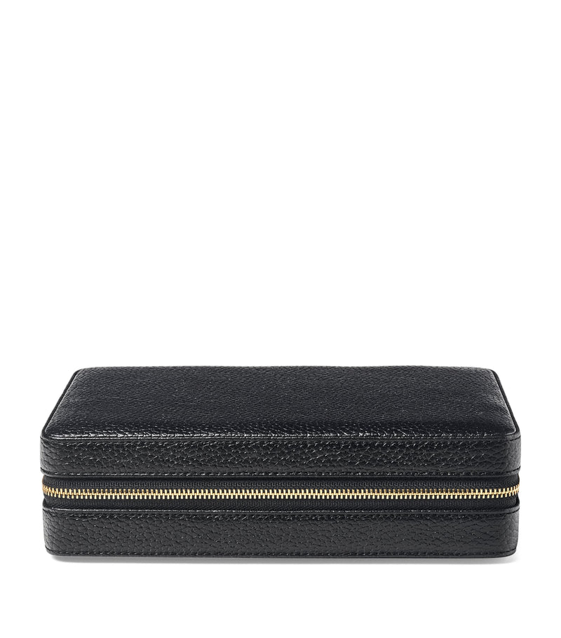 Aspinal of London large leather travel jewellery box - British product
