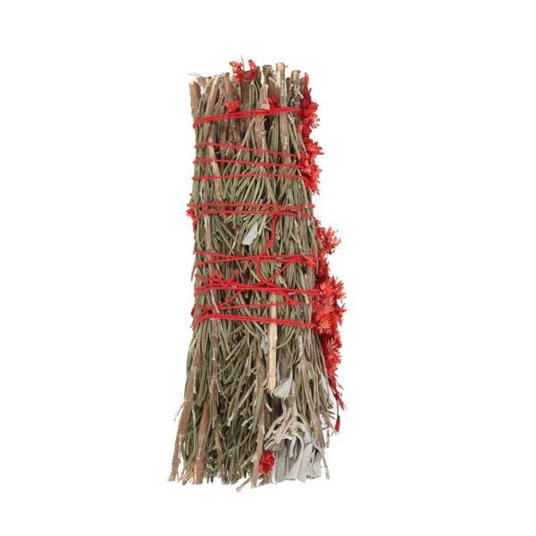 Something Different Rosemary Smudge Stick Wand Red Jasper 6in (British brand)