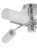 Chrome Seville flush fitting ceiling light 52cm, imported from the UK