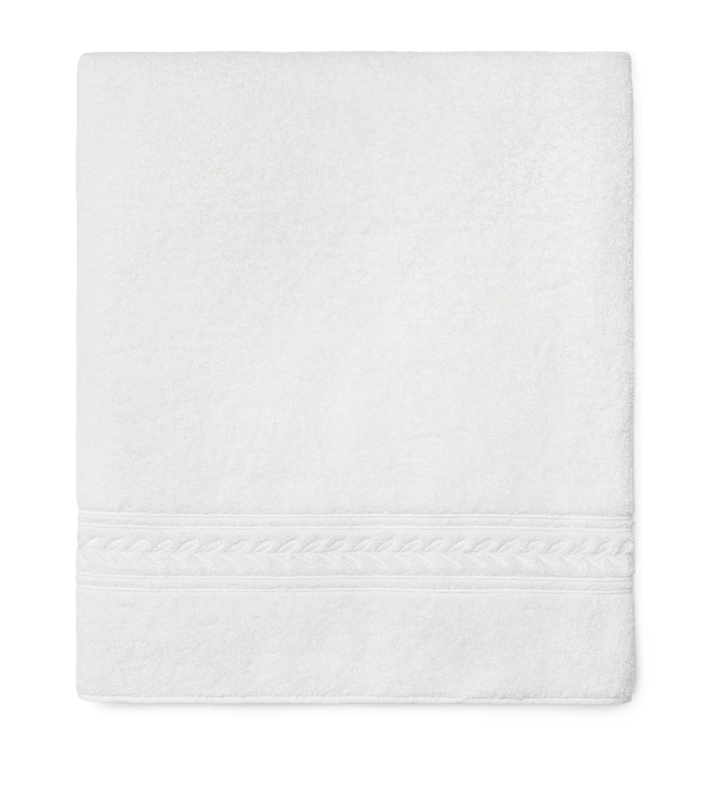 Pratesi Cotton Impero Bath Towel 30cm x 60cm, imported from the UK
