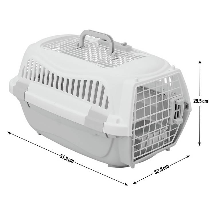 Top loading pet carrier medium with dual doors, UK version