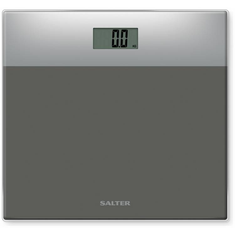 Salter glass bathroom scale silver (British brand)