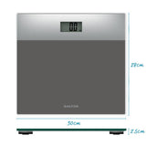 Salter glass bathroom scale silver (British brand)