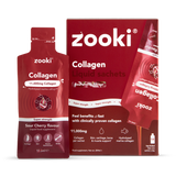Holland & Barrett Zooki Super Strength Marine Collagen Sour Cherry Liquid Sachets 14x18.5ml- Buy online at McGrocer