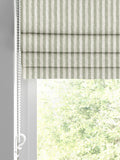 Emily Bond roman blinds sage green Oscar stripe, imported from the UK