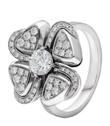 Harrods Bvlgari Fiorever White Gold and Diamond Ring- Buy online at McGrocer