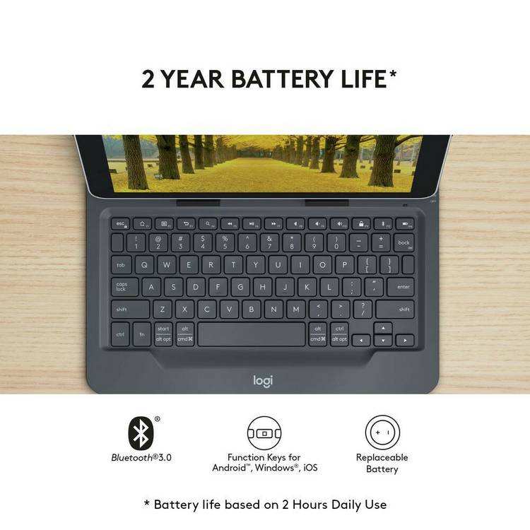 Logitech Universal Folio 9-10 inch keyboard case, imported from the UK