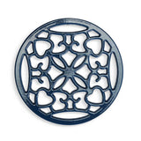 Habitat navy cast iron trivet 20cm, UK version