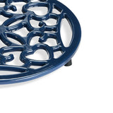Habitat navy cast iron trivet 20cm, UK version