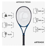 Decathlon TR500 tennis racket blue 660 sq cm (British brand)