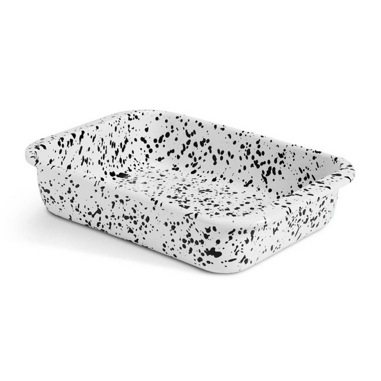 Habitat enamel roaster 37cm white, imported from the UK