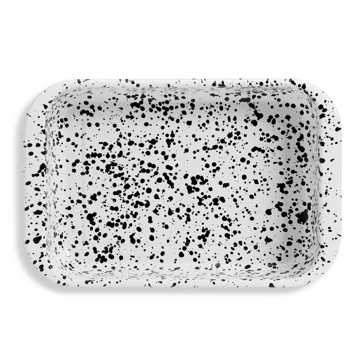 Habitat enamel roaster 37cm white, imported from the UK
