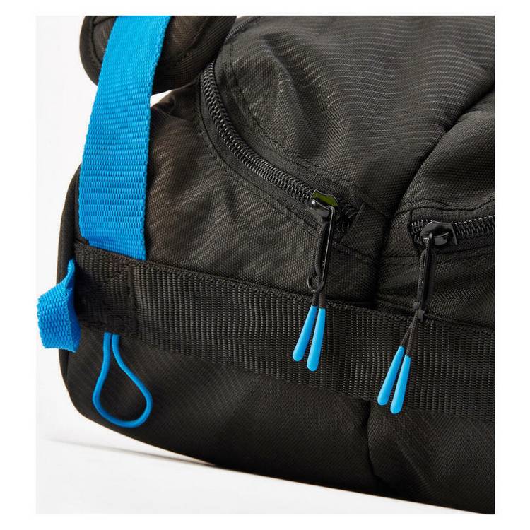 Decathlon 9-racket tennis bag black and blue (British brand)