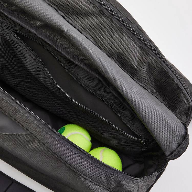 Decathlon 9-racket tennis bag black and blue (British brand)