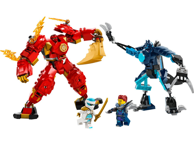 LEGO Kai's Elemental Fire Mech Building Set 322 Pieces, UK version