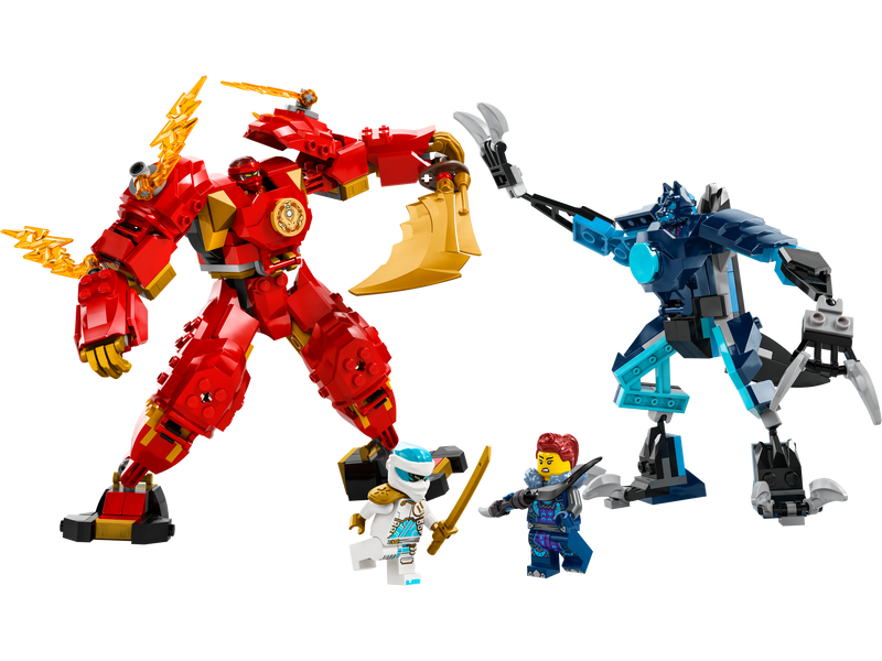 LEGO Kai's Elemental Fire Mech Building Set 322 Pieces, UK version