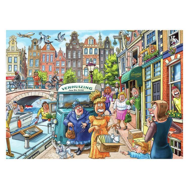 Wasgij jigsaw puzzle Moving Day 1000 pieces - British product