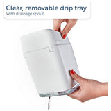 Minky white plastic utensil caddy with knife slots - British product