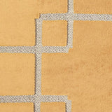 Habitat gold velvet jacquard cushion 43x43cm, imported from the UK