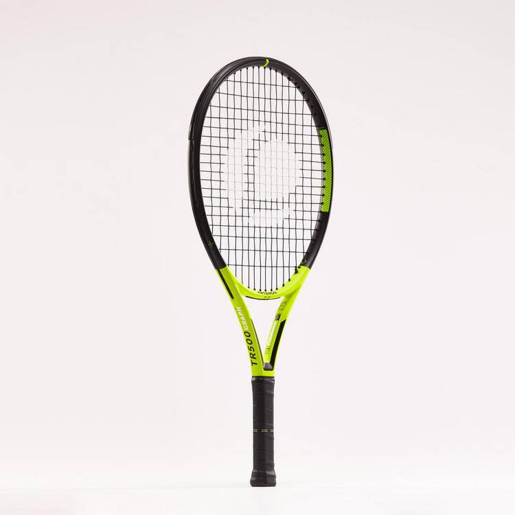 Decathlon kids graphite tennis racket 25-inch yellow, UK version