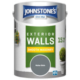 Johnstone's smooth masonry paint Moher Slate 5L (British brand)