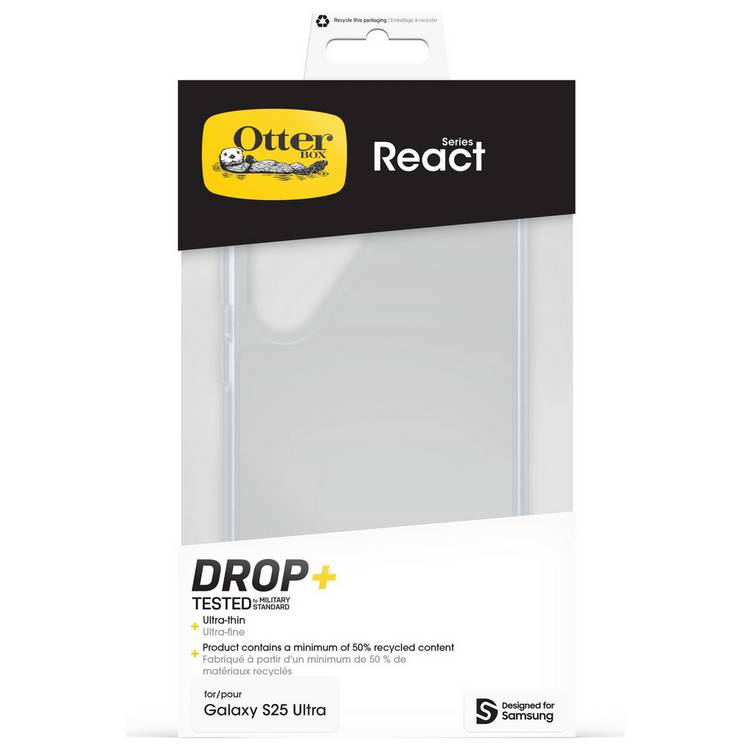 OtterBox phone case Clear for Galaxy S25 Ultra, imported from the UK