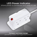 Masterplug 4 socket extension lead 1m, UK version