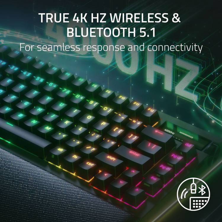 Razer BlackWidow V4 Pro gaming keyboard 75% wireless (British brand)