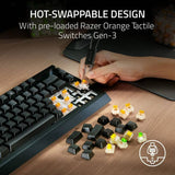 Razer BlackWidow V4 Pro gaming keyboard 75% wireless (British brand)