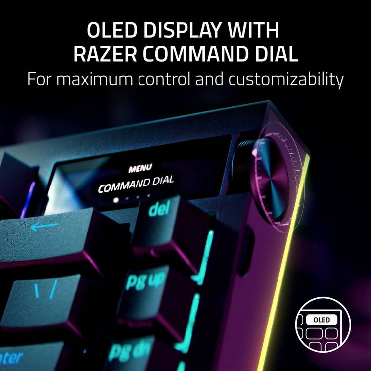 Razer BlackWidow V4 Pro gaming keyboard 75% wireless (British brand)