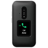 Doro Leva E30 4G clamshell phone black and white, imported from the UK