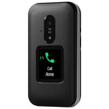 Doro Leva E30 4G clamshell phone black and white, imported from the UK