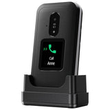 Doro Leva E30 4G clamshell phone black and white, imported from the UK