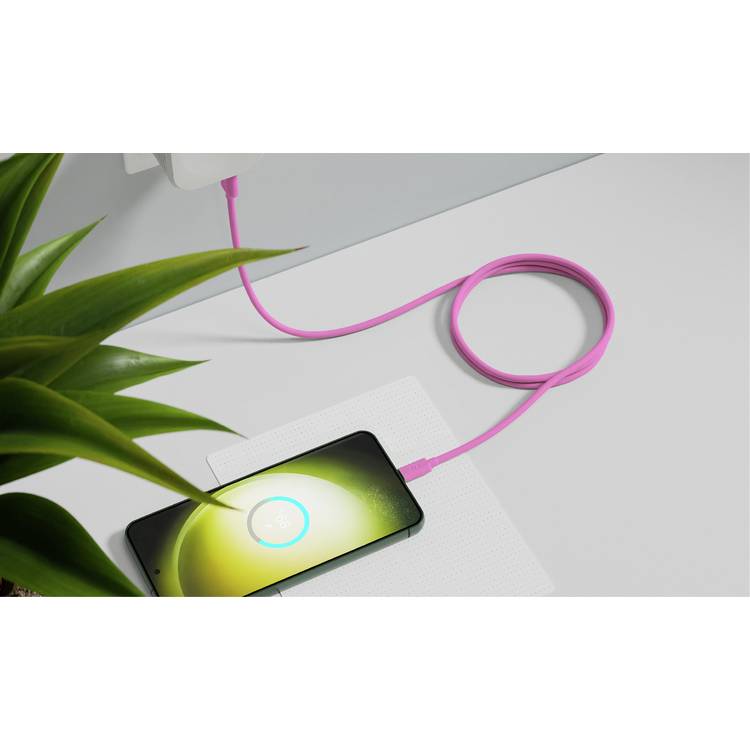 Juice USB-C charging cable pink 2m, UK version