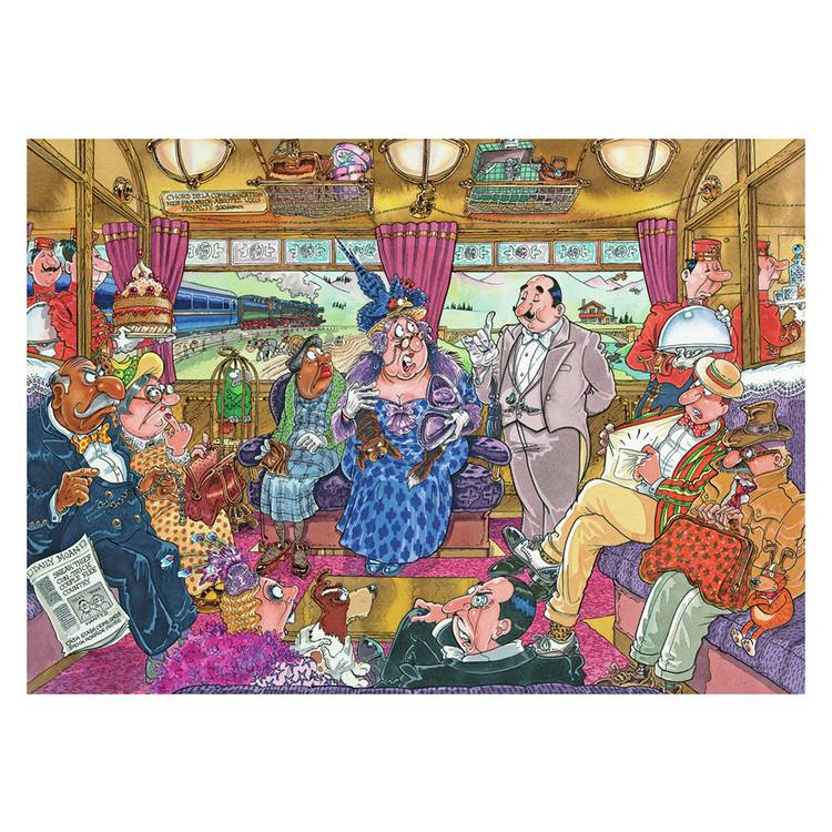 Wasgij puzzle Retro Mystery 9 Great Train Robbery 1000 pieces, imported from the UK