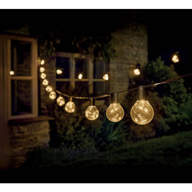 Smart Garden firefly festoon string lights warm white, imported from the UK