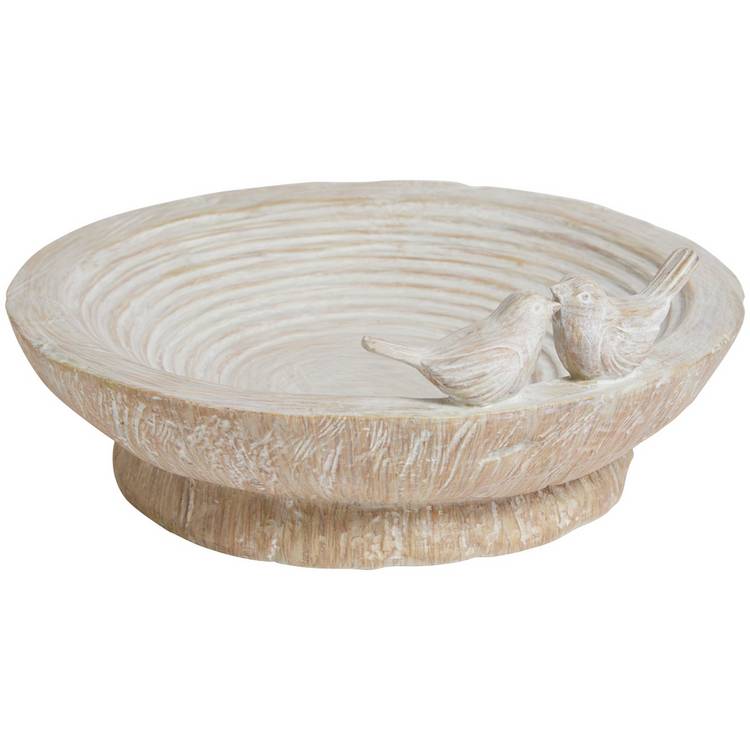 Resin bird bath garden decoration 25.7cm, UK version